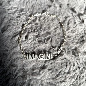 Silver Imagine bracelet 3in